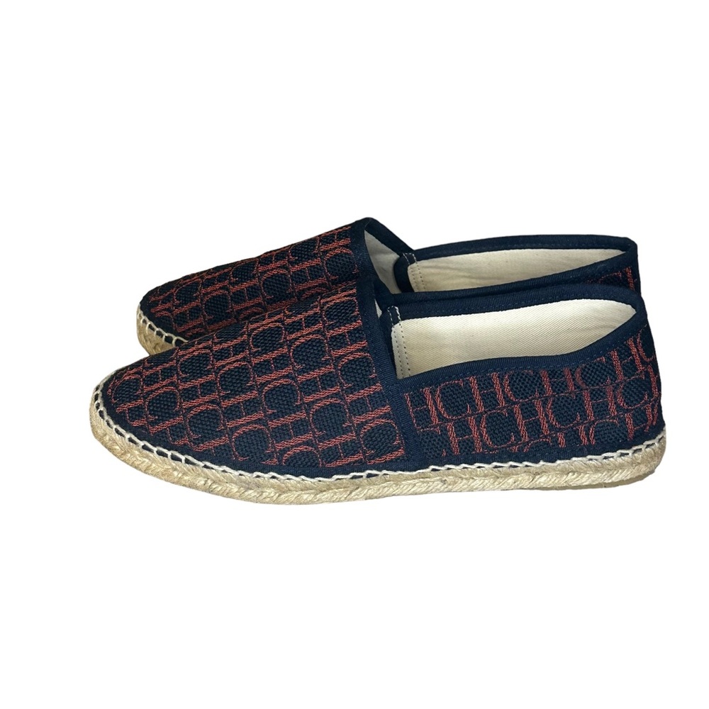 CAROLINA HERRERA RED LOGO ESPADRILLE SIZE 8/9 - Picture 1 of 5
